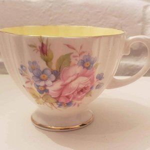 Forget-Me-Nots & Pink Roses Foley Bone China